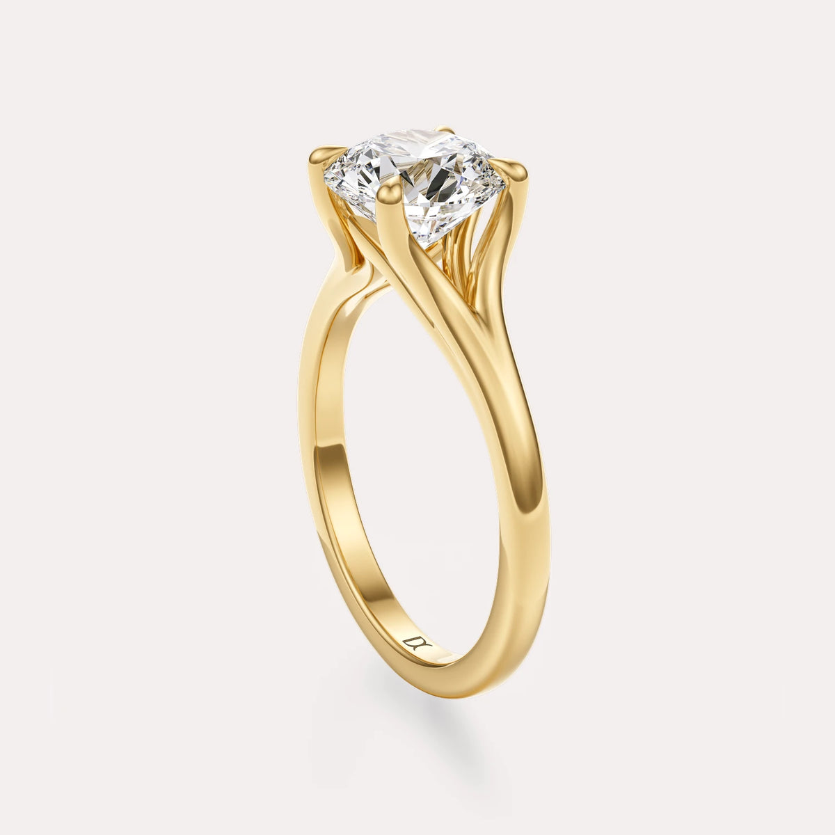 Split Shank Solitaire Engagement Ring
