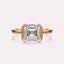 Half Bezel Solitaire Engagement Ring