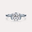 Half Bezel Solitaire Engagement Ring