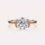 Half Bezel Solitaire Engagement Ring