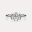 Half Bezel Solitaire Engagement Ring