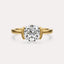 Half Bezel Solitaire Engagement Ring
