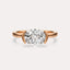 Half Bezel Solitaire Engagement Ring