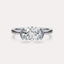 Half Bezel Solitaire Engagement Ring