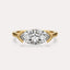 Half Bezel Solitaire Engagement Ring