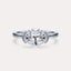 Half Bezel Solitaire Engagement Ring