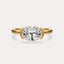 Half Bezel Solitaire Engagement Ring