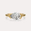 Half Bezel Solitaire Engagement Ring