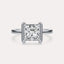 Half Bezel Solitaire Engagement Ring