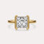 Half Bezel Solitaire Engagement Ring