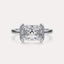 Half Bezel Solitaire Engagement Ring