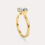 Half Bezel Solitaire Engagement Ring