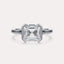 Cathedral Half Bezel Solitaire Engagement Ring
