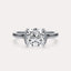 Cathedral Half Bezel Solitaire Engagement Ring