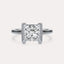 Cathedral Half Bezel Solitaire Engagement Ring
