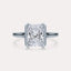 Cathedral Half Bezel Solitaire Engagement Ring