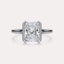 Cathedral Half Bezel Solitaire Engagement Ring