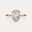 Bypass Bezel Solitaire Engagement Ring