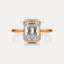 Bypass Bezel Solitaire Engagement Ring