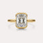 Bypass Bezel Solitaire Engagement Ring