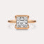 Bypass Bezel Solitaire Engagement Ring