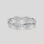 Twisted  1/3 CT Lab Grown Diamond Eternity Band by Dorah in 14k White Gold, turnaround animation.