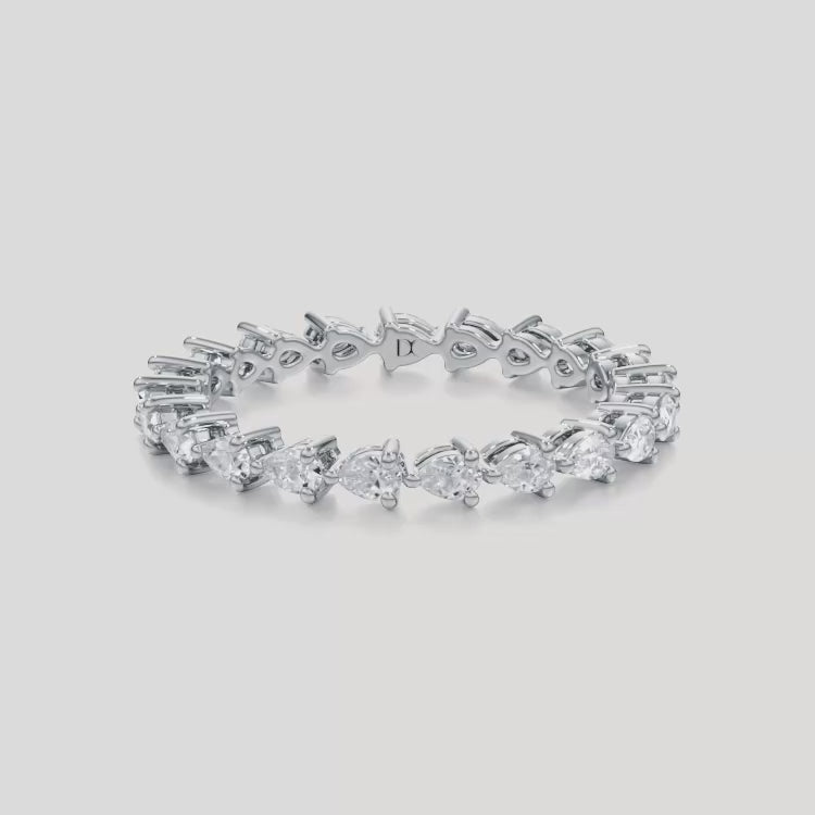 East West Pear Eternity Band