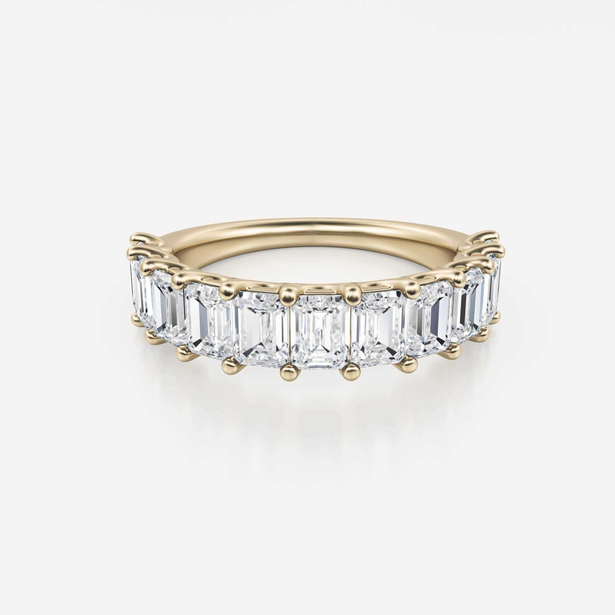 Vecili | Emerald Cut Lab Grown Diamond Wedding Band