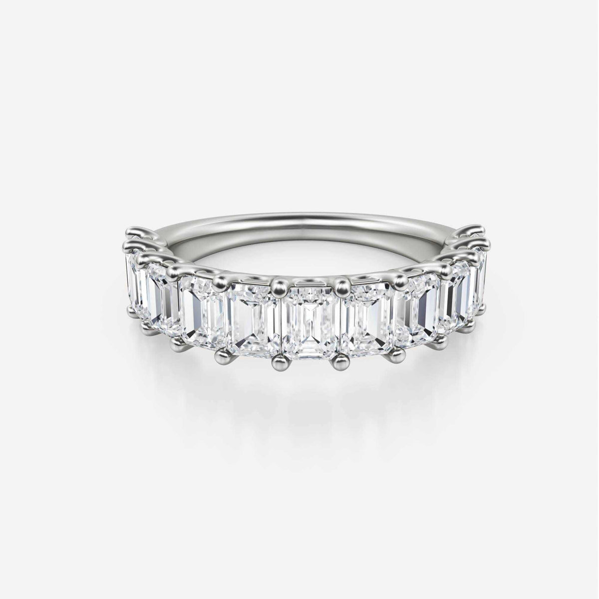 Vecili | Emerald Cut Lab Grown Diamond Wedding Band