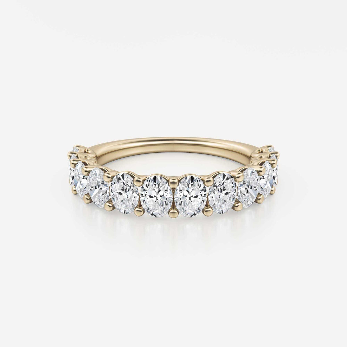 More | Oval Lab Grown Diamond Wedding Band