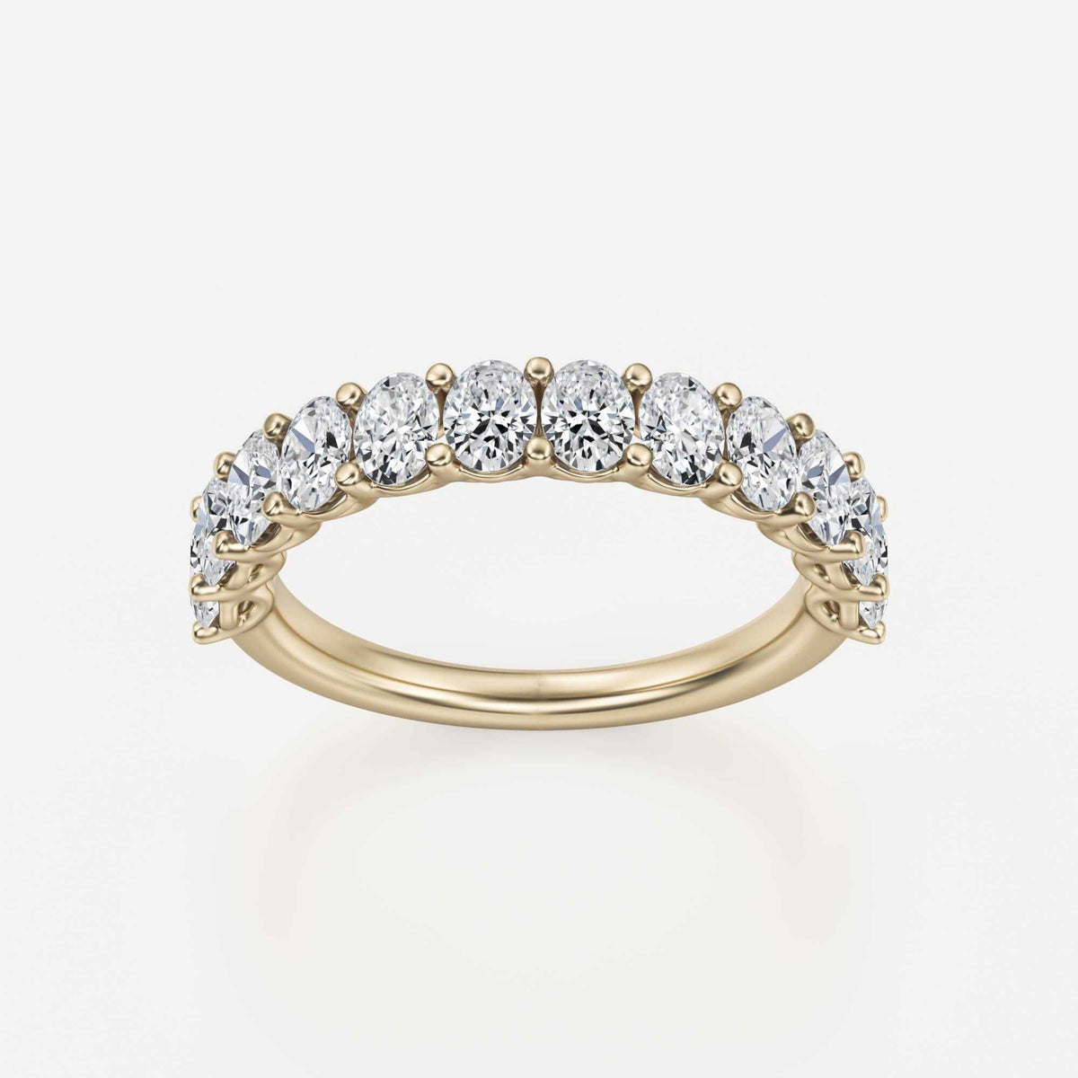More | Oval Lab Grown Diamond Wedding Band