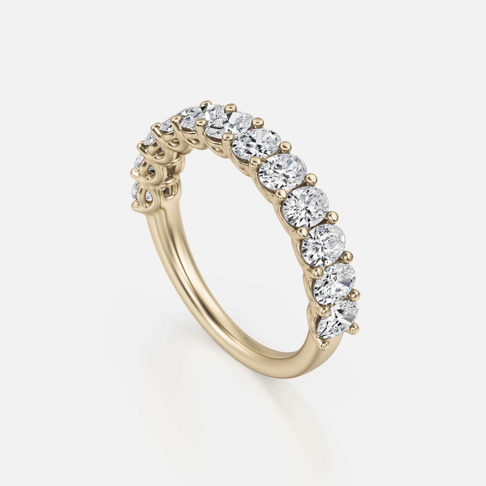 More | Oval Lab Grown Diamond Wedding Band