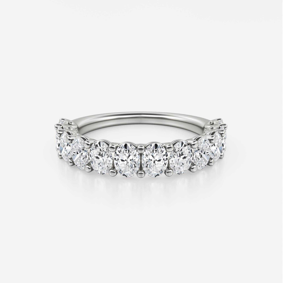More | Oval Lab Grown Diamond Wedding Band