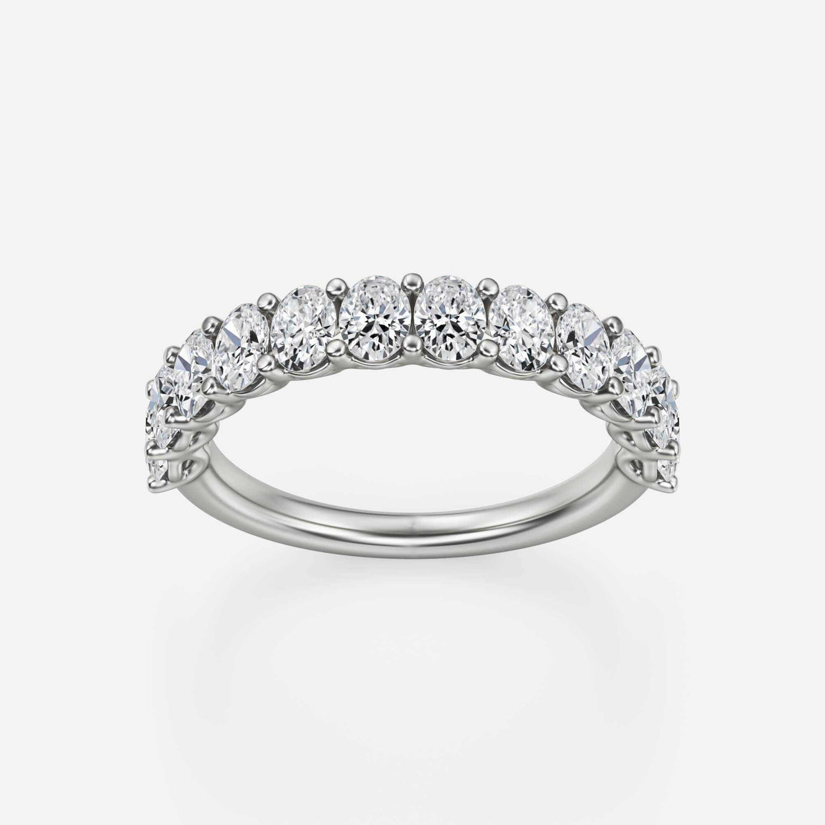 More | Oval Lab Grown Diamond Wedding Band