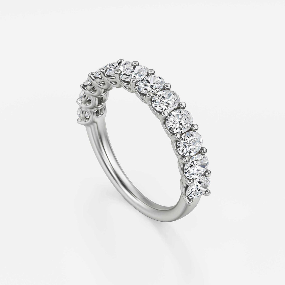 More | Oval Lab Grown Diamond Wedding Band